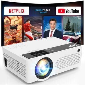 TMY 1080P HD Mini Projector, Bluetooth Smartphone PC/HDMI/USB, Indoor & Outdoor